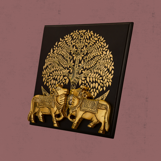 Tree of life with Brass Cows