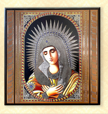 Indian God series in gold coated metal art
