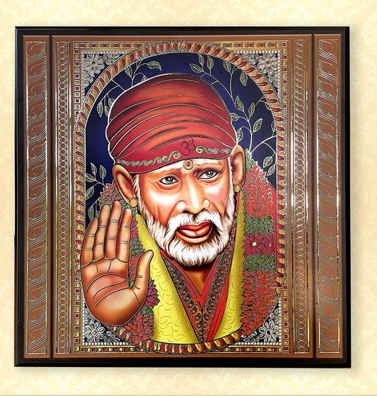 Indian God series in gold coated metal art