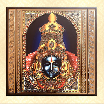 Indian God series in gold coated metal art