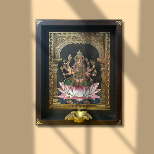 Ashtalakshmi Gold Embellished Digital Art - 006