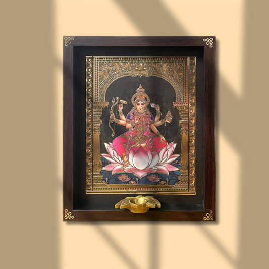Ashtalakshmi Gold Embellished Digital Art - 007