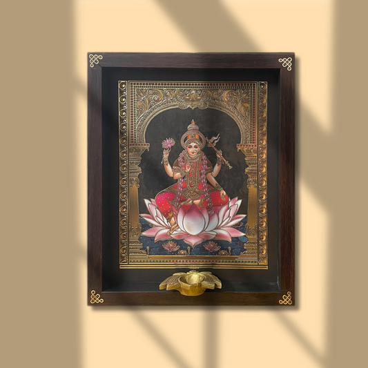 Ashtalakshmi Gold Embellished Digital Art - 008