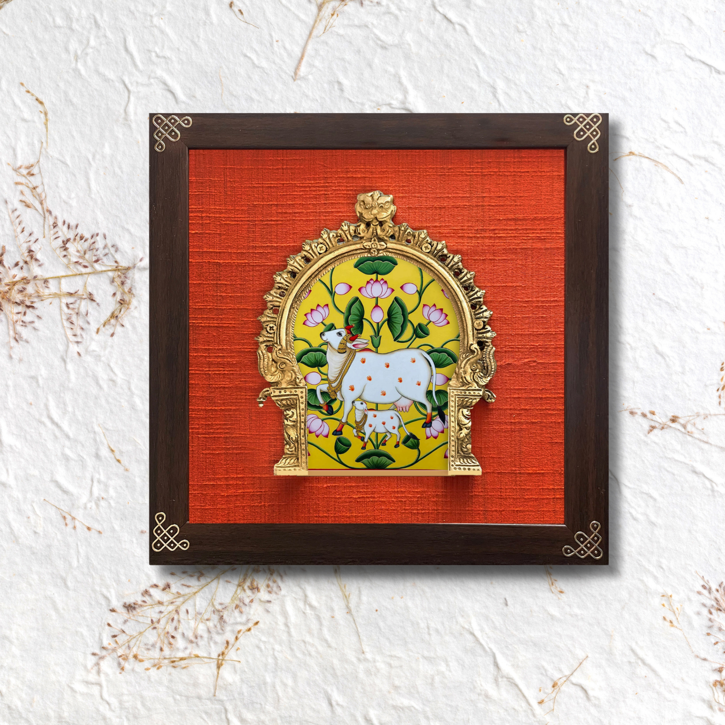 Indian ethnic digital art on prabhavali & silk - Style 007