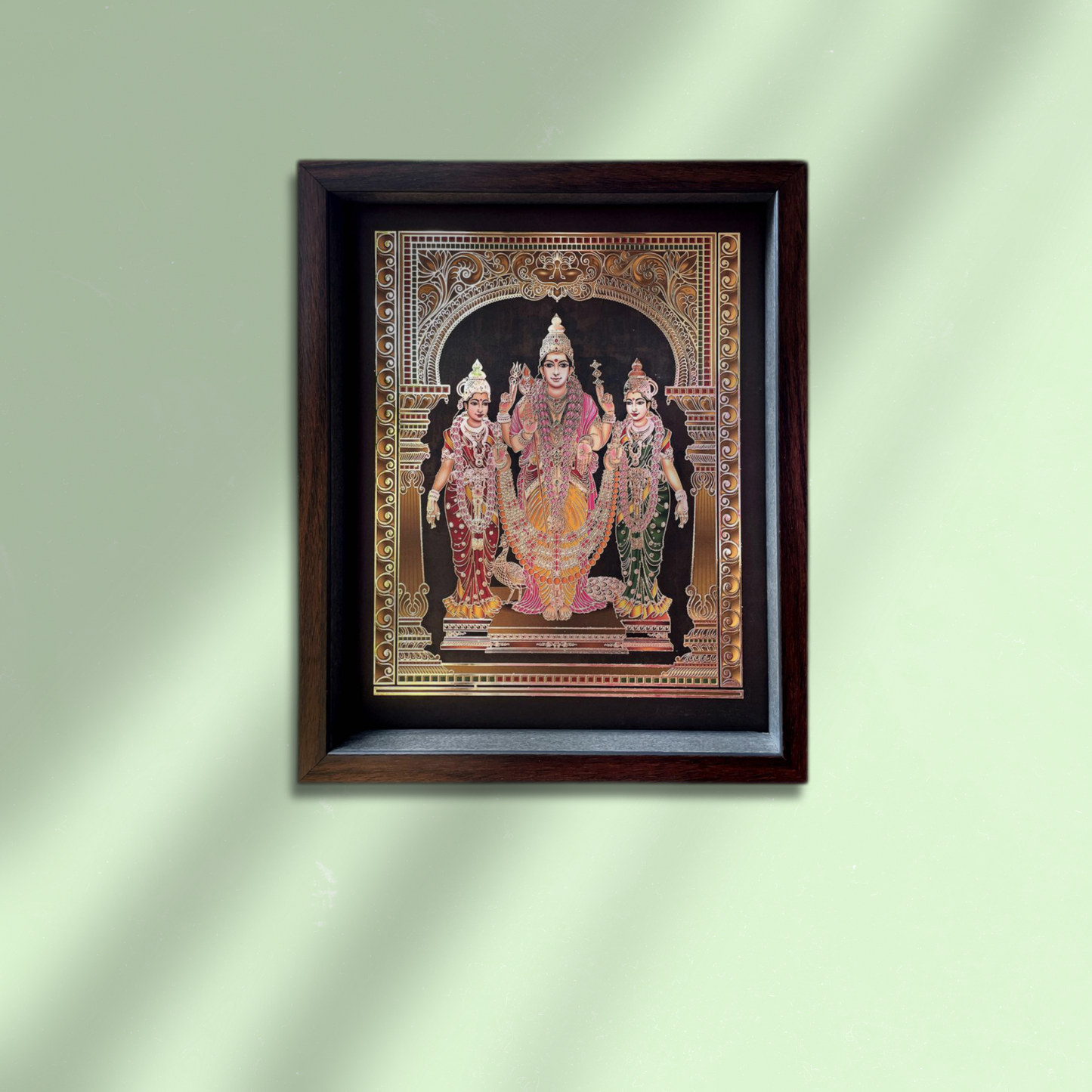 Arupadai veedu - Pazhamudhir solai (24K Gold Embellished Digital Art)