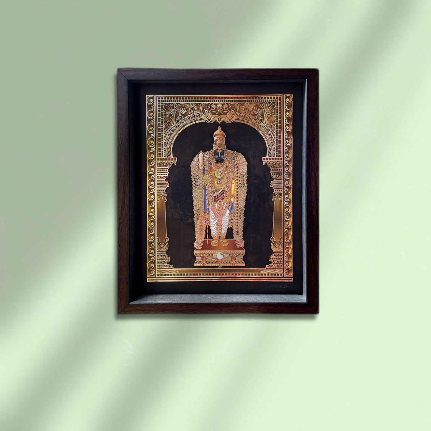 Arupadai veedu - Swamy malai (24K Gold Embellished Digital Art)