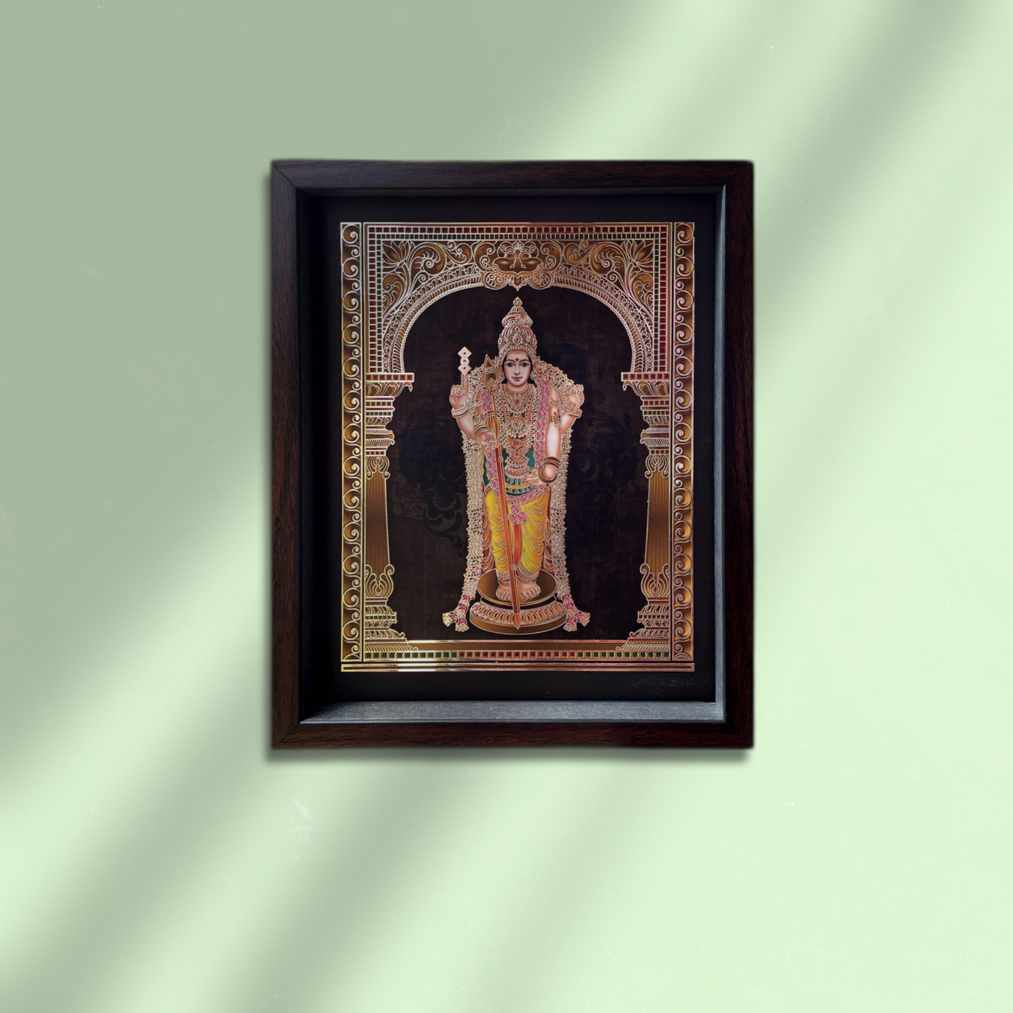 Arupadai veedu - Thiruchendhur (24K Gold Embellished Digital Art)