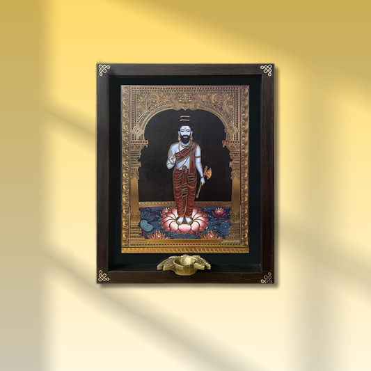 Parashurama Avatar – The Warrior Sage (24K Gold Embellished Digital Art)