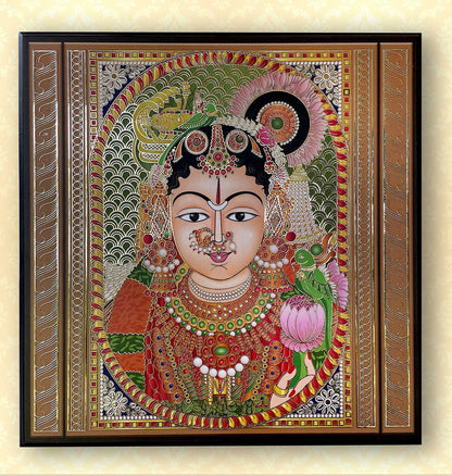 Indian God series in gold coated metal art